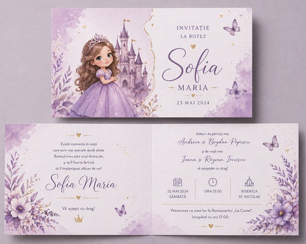 Invitatii de botez personalizate - InvitatiiBotez 05