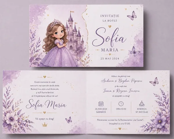 Invitatii de botez personalizate - InvitatiiBotez 05