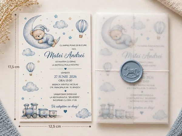 Invitatii de botez personalizate - InvitatiiBotez 08