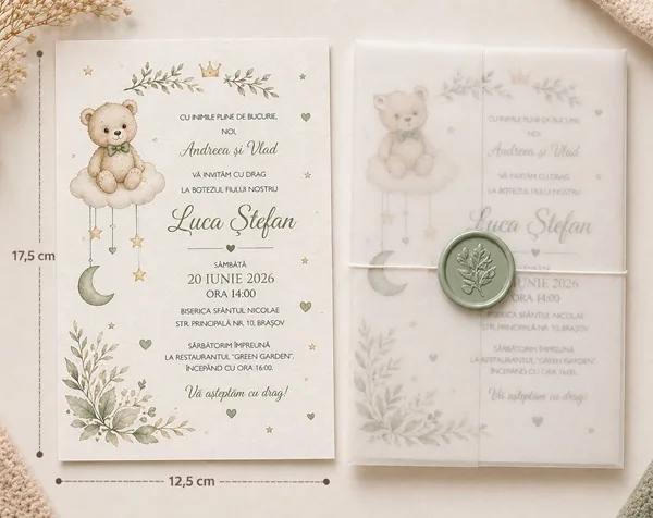 Invitatii de botez personalizate - InvitatiiBotez 21