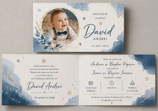 Invitatii de botez personalizate - InvitatiiBotez 22