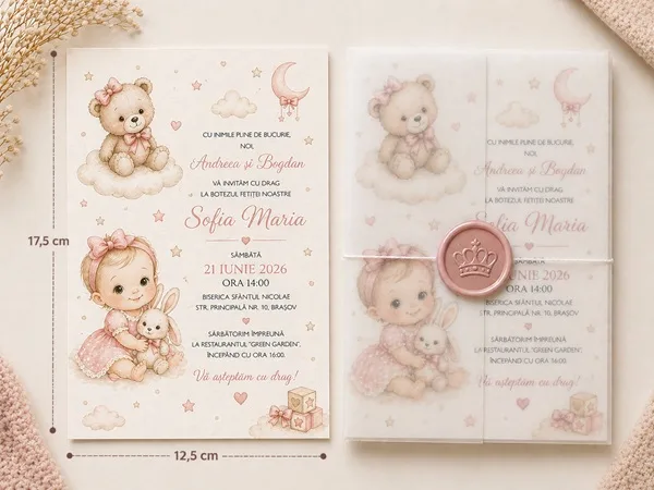 Invitatii de botez personalizate - InvitatiiBotez 28