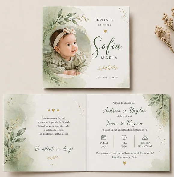 Invitatii de botez personalizate - InvitatiiBotez 39