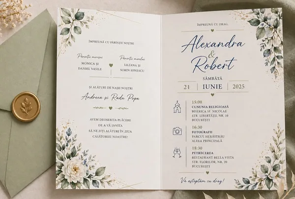 Invitatii de nunta personalizate - InvitatiiNunta 212