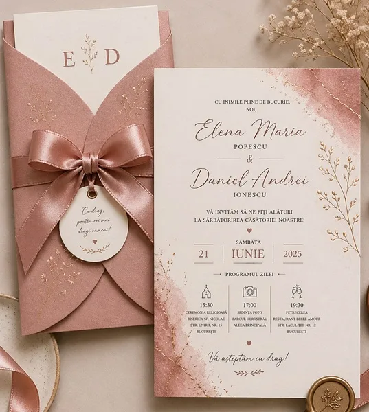 Invitatii de nunta personalizate - InvitatiiNunta 25
