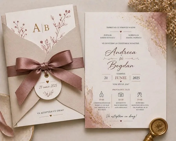 Invitatii de nunta personalizate - InvitatiiNunta 28