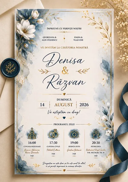 Invitatii de nunta personalizate - InvitatiiNunta 311