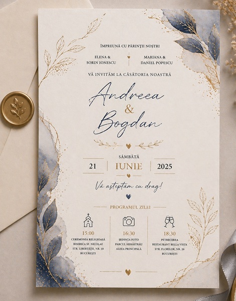 Invitatii de nunta personalizate - InvitatiiNunta 33