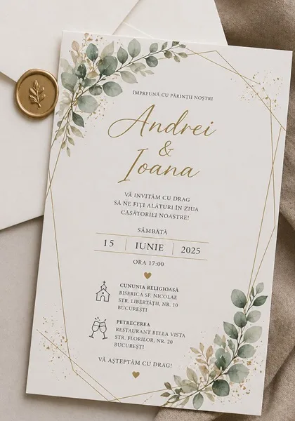 Invitatii de nunta personalizate - InvitatiiNunta 36